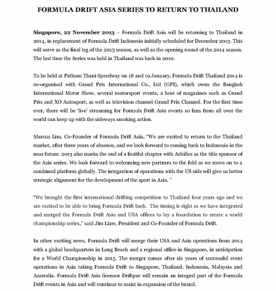Press Release, Formula Drift Asia Returns To Thailand_1 (566x800)