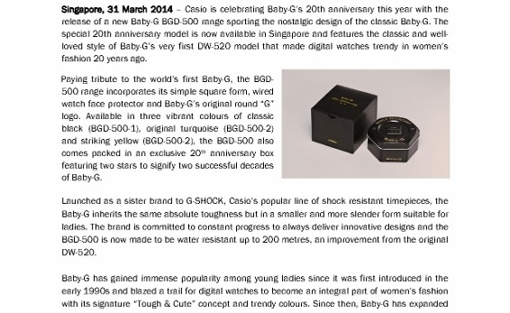 Casio_Baby-G BGD-500 20th Anniversary Model_Media Release_1 - Copy (566x800)