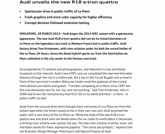 Press Release_Audi unveils the new R18 e-tron quattro_1 (566x800)