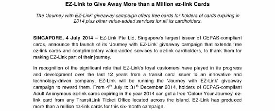 Press Release - EZ-Link to Give Away More than a Million ez-link Cards_1 (566x800) - Copy
